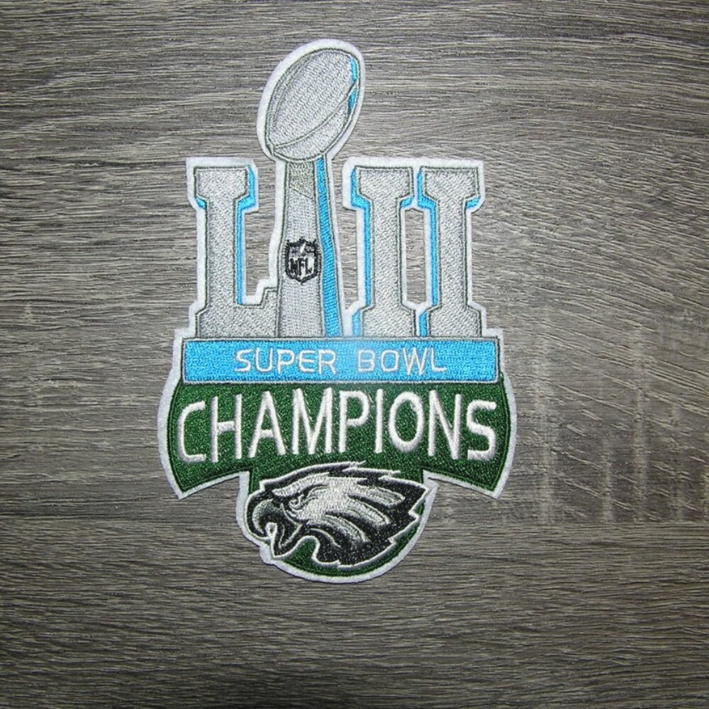 Philadelphia Eagles Super Bowl LII Champions Iron On Patch 3.5" x 5.5"